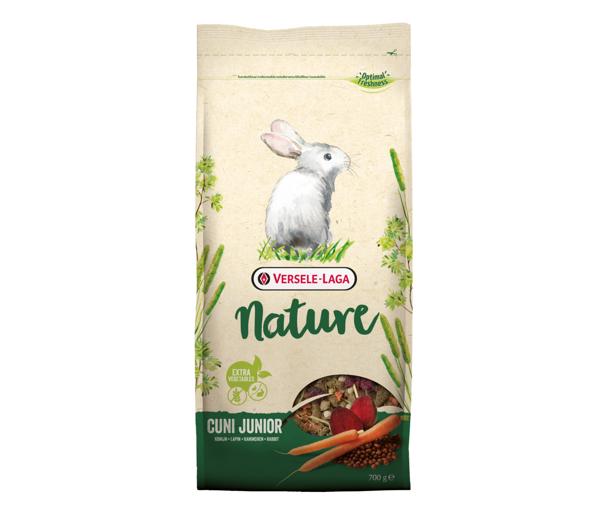 Корм беззерновой для крольчат Versele-Laga Nature Cuni Junior 700 г (24149567)