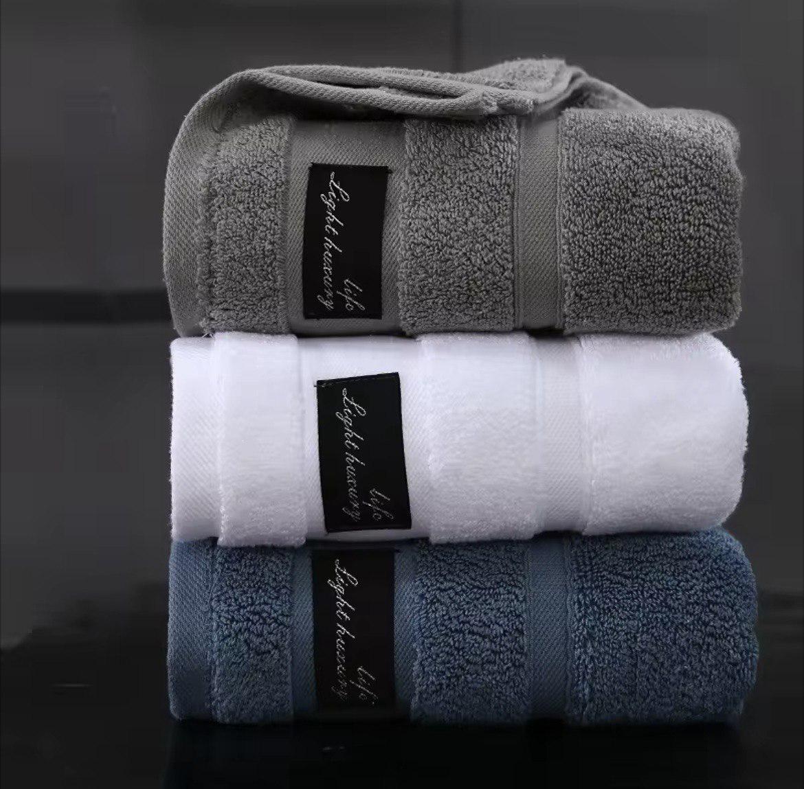 Набор полотенец Home Cosiness 2в1 140х70 см/74х34 см Синий (NR2in1BathBlueCosy) - фото 4 Набор полотенец Home Cosiness 2в1 140х70 см/74х34 см Синий (NR2in1BathBlueCosy) - фото 4