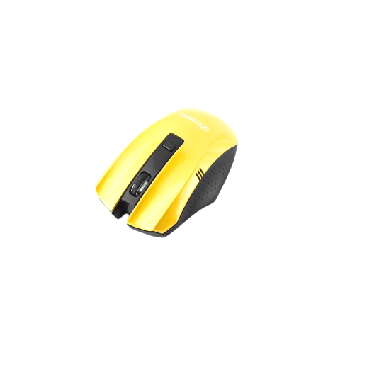 Мишка комп'ютерна Gresso GM-896G Wireless безпровідна Жовтий (2000700000926)