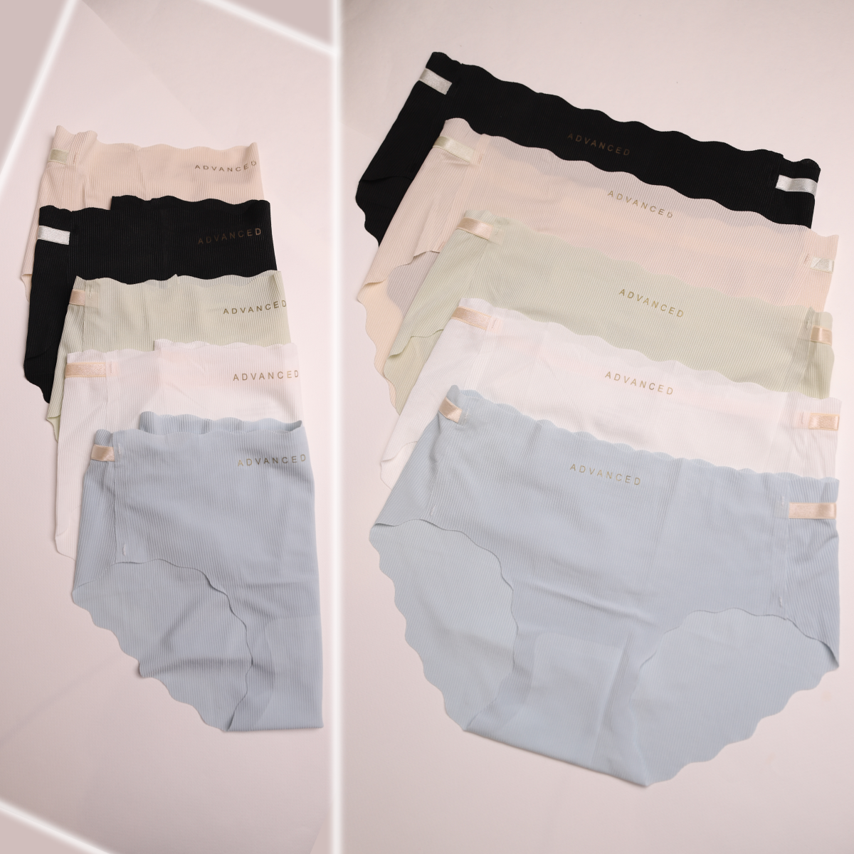 Труси слипи безшовні в рубчик 5 шт. Різнокольорові (2829302255) - фото 7 Труси слипи безшовні в рубчик 5 шт. Різнокольорові (2829302255) - фото 7