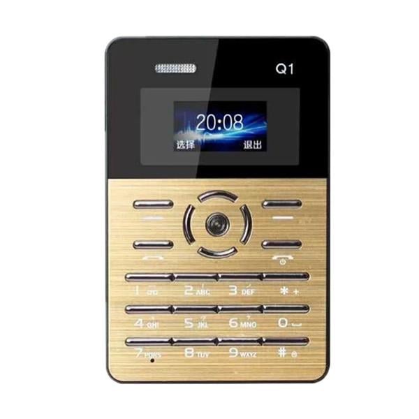 Мини мобильный телефон Card Phone Q1 Gold