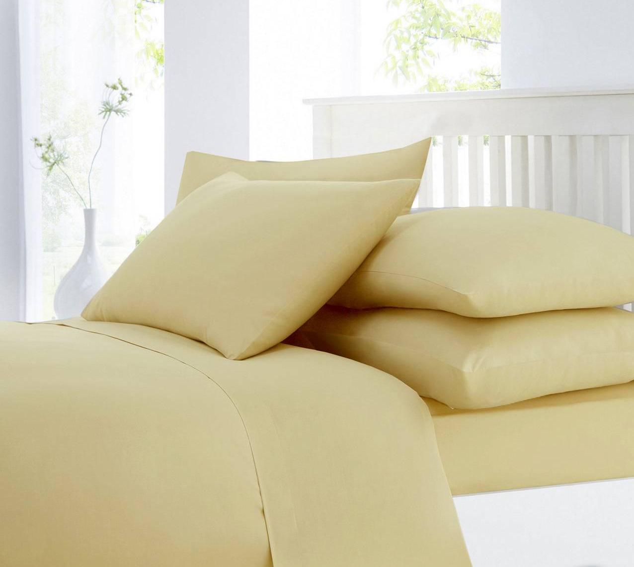 Комплект постельного белья двуспальный Еней-плюс С0140 Бежевый