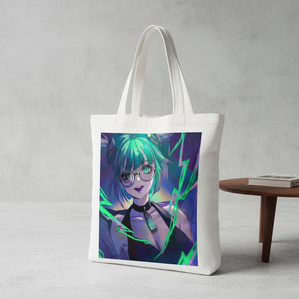 Сумка-шопер League of Legends Зери из габардина Белый (11710)