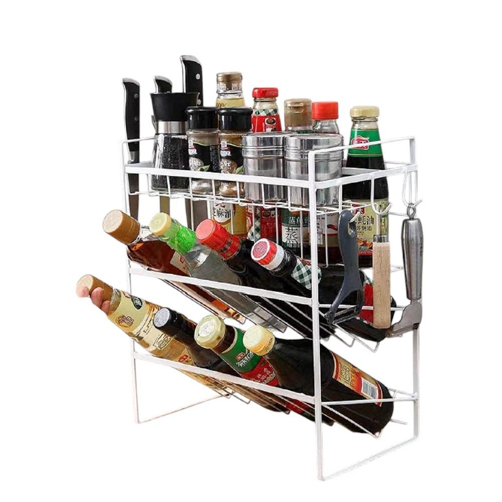 Полка кухонная M50225 3 яруса 34х18,5х37,5 см (2200000367983) - фото 2 Полка кухонная M50225 3 яруса 34х18,5х37,5 см (2200000367983) - фото 2