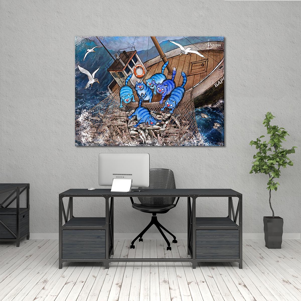 Модульная картина Клевый улов 1 модуль 50x75 см (_rinaz_20141540)