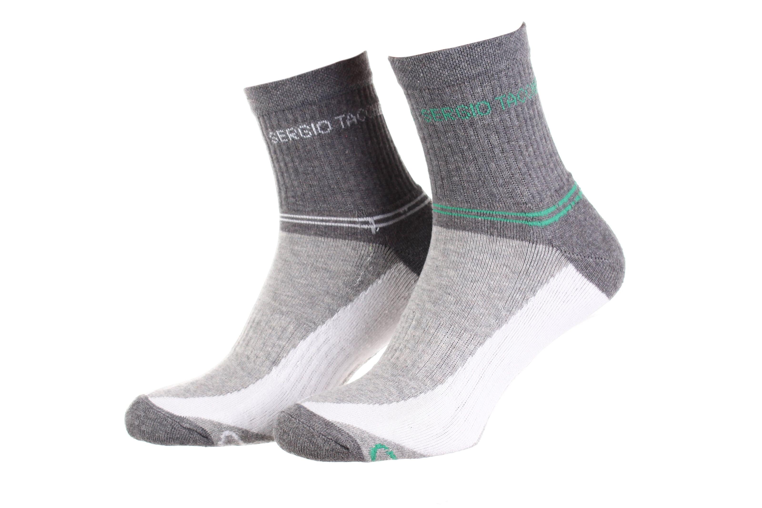 Носки Sergio Tacchini 2 пары р. 36-40 White/Gray/Green (13150661-2)