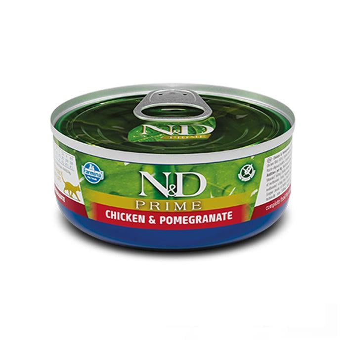 Консерва для кошек Farmina N&D Grain Free Prime Chicken Adult с курицей и гранатом 70 г (160599)