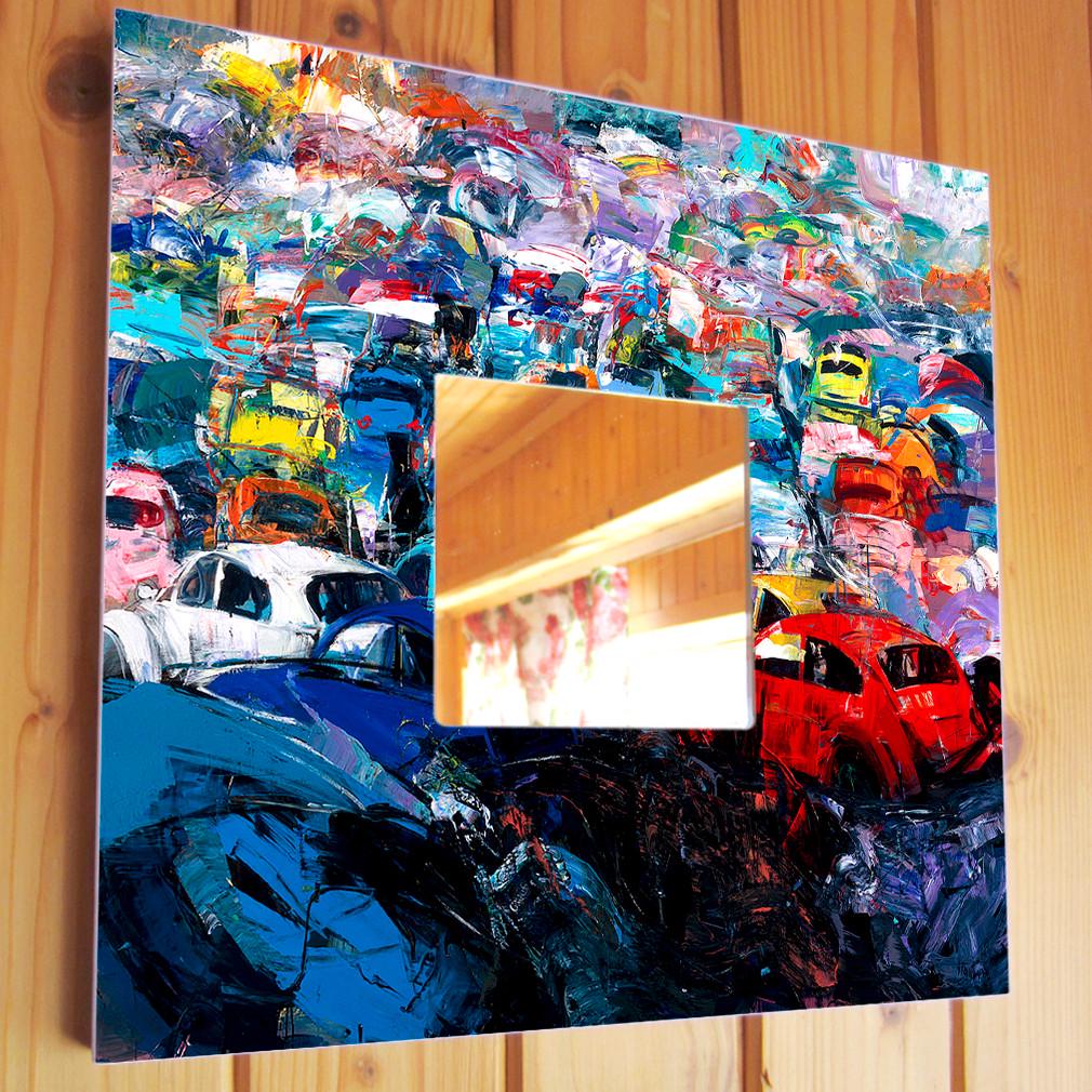 Зеркало декоративное Свалка машин 260х260 мм (M00109) Зеркало декоративное Свалка машин 260х260 мм (M00109)