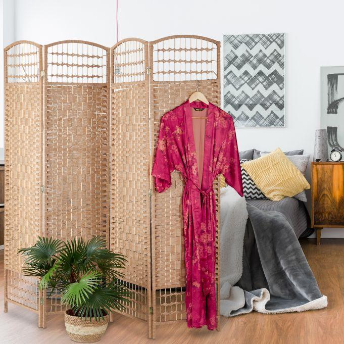 Стена складная из 4 частей в плетеном стиле декоративная для зонирования - фото 2 Стена складная из 4 частей в плетеном стиле декоративная для зонирования - фото 2