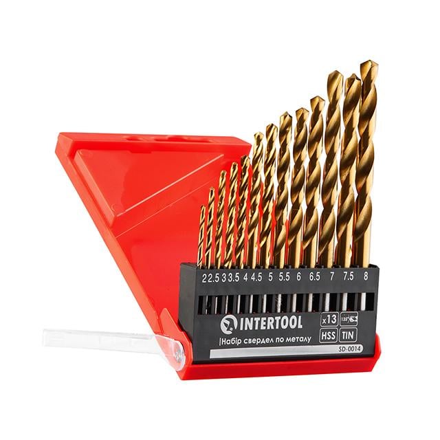 Набор сверл по металлу HSS 13 шт. 2-8 мм (DIN338) - фото 3 Набор сверл по металлу HSS 13 шт. 2-8 мм (DIN338) - фото 3
