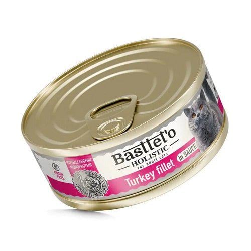 Корм для котів вологий Basttet`o філе індички в соусі 85 г (Бт0035)