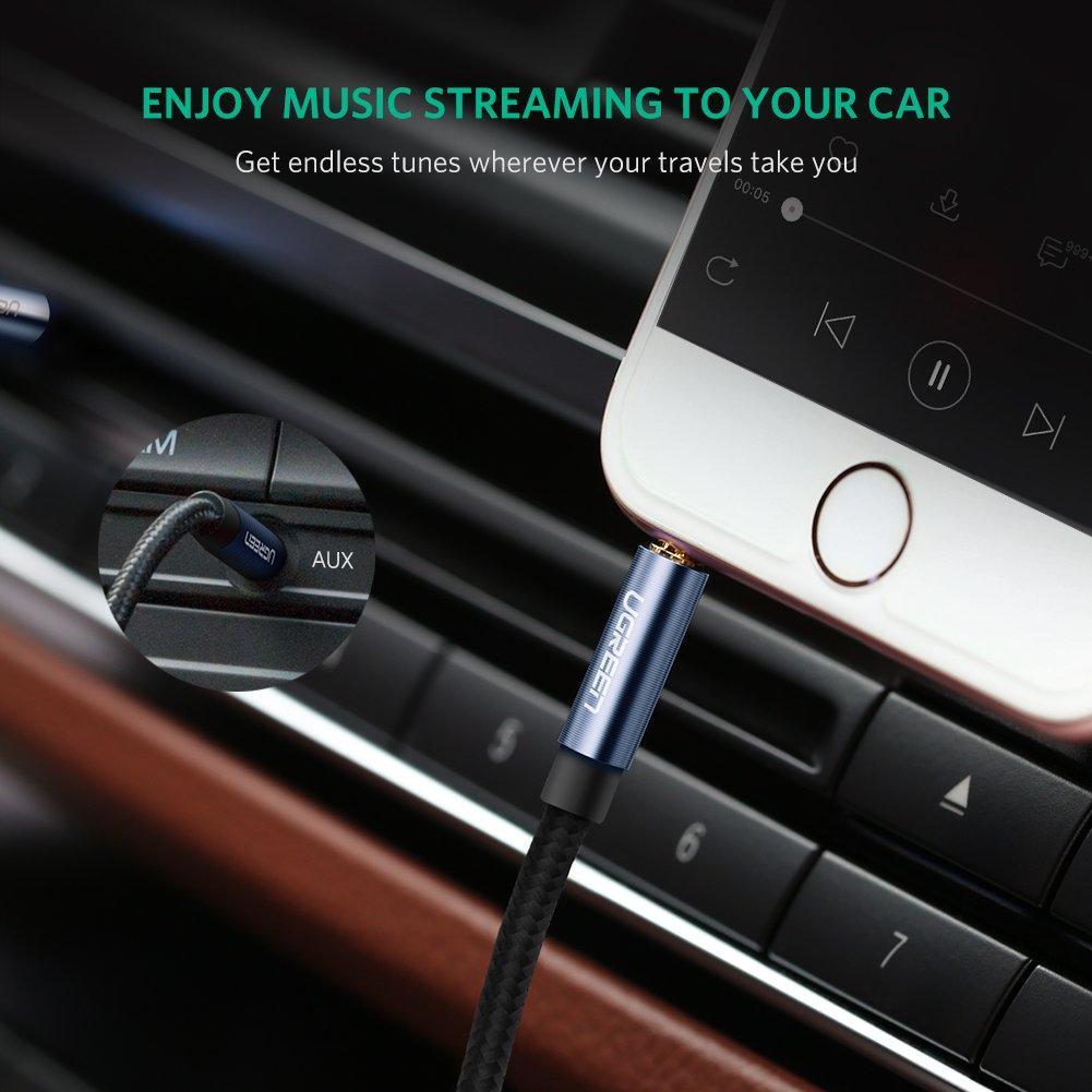 Кабель аудио Ugreen 3,5 мм AUX 1,5 м Blue (AV112) - фото 4 Кабель аудио Ugreen 3,5 мм AUX 1,5 м Blue (AV112) - фото 4