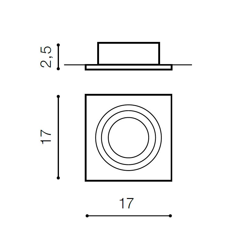 Точечный светильник AZzardo Siro 1 AZ0768 (GM2101-WH) - фото 2