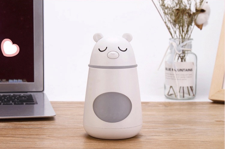 Зволожувач повітря Yoobao Bear Humidifier з вентилятором і LED ліхтариком Білий (742681) - фото 4