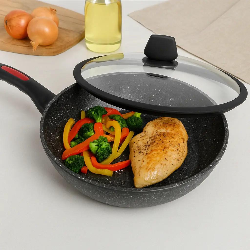 Набір посуду Edenberg EB-12916 з антипригарним мармуровим покриттям та турбо індукційним дном 8 пр. (27777840) - фото 2