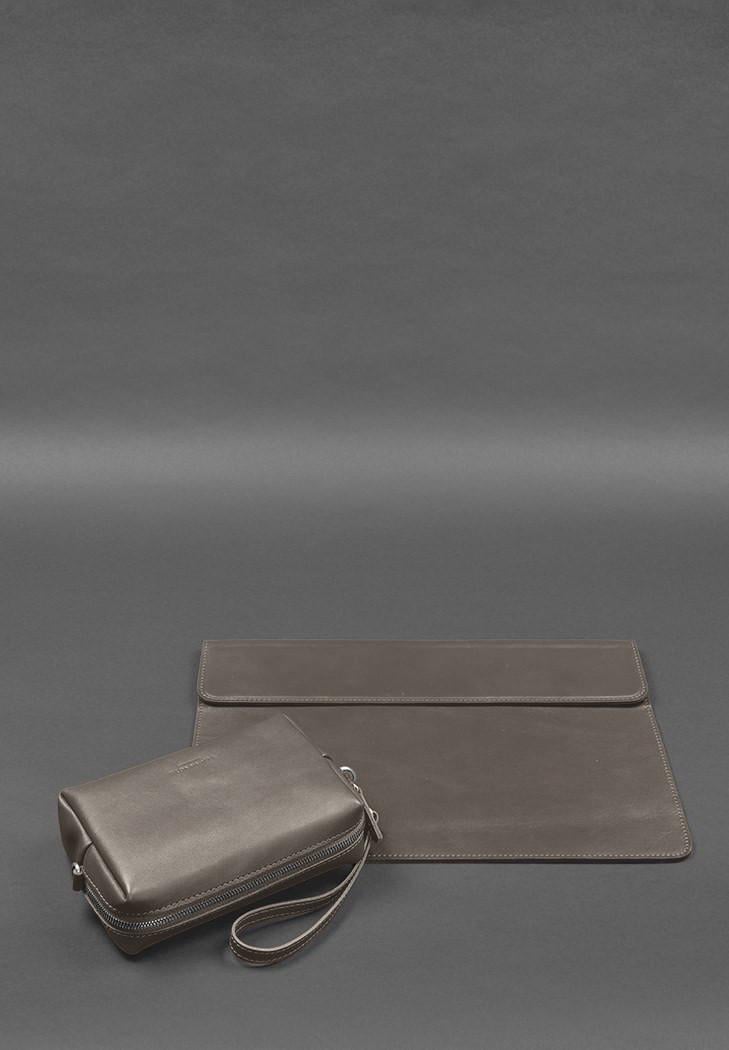 Набір шкіряний мобільний універсальний Темно-бежевий (A-028276)