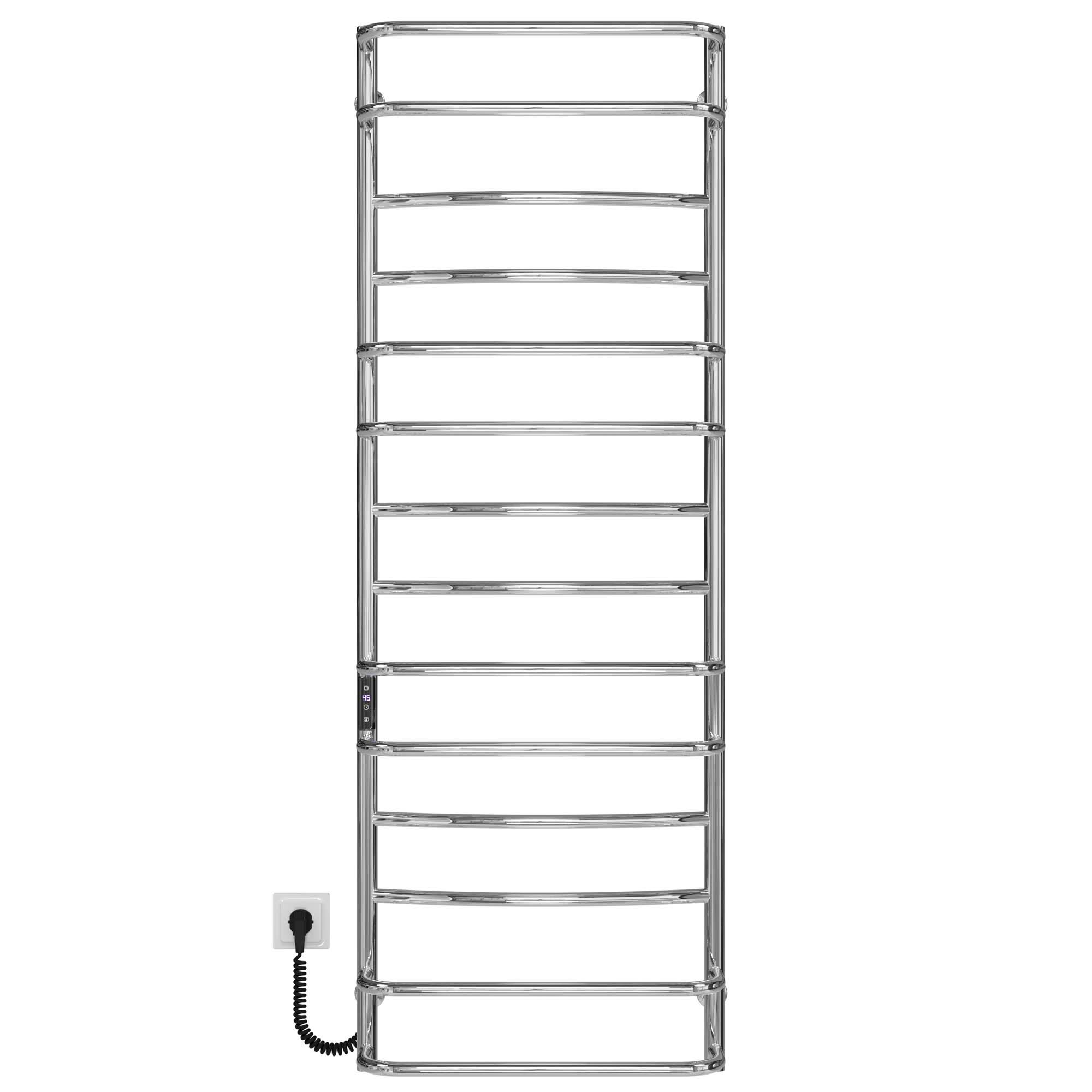 Рушникосушарка електрична Deffi Аквамікс П14 JD03 ліве підключення нержавіюча сталь 500x1500 мм Хром (C.AM.150.50.14.E.C.L.1)