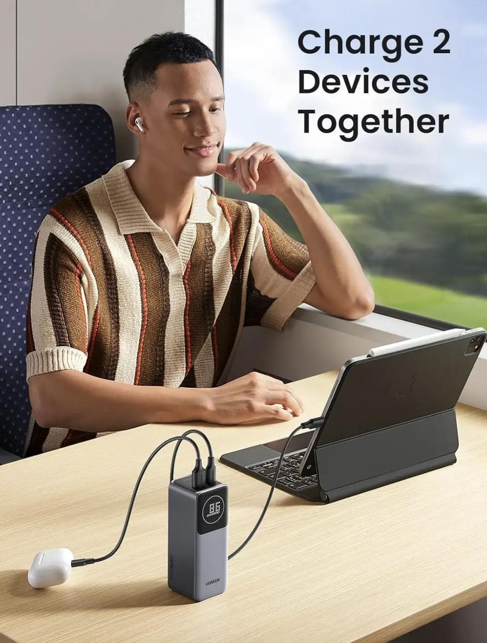 Повербанк UGREEN Nexode 12000 mAh Gray (2390696113) - фото 6 Повербанк UGREEN Nexode 12000 mAh Gray (2390696113) - фото 6