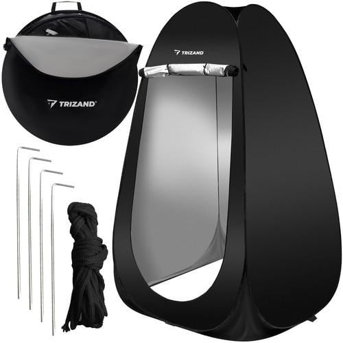 Палатка-душ Trizand 23492 4в1 раздевалка непрозрачная Черная (5095bf-3169920471)