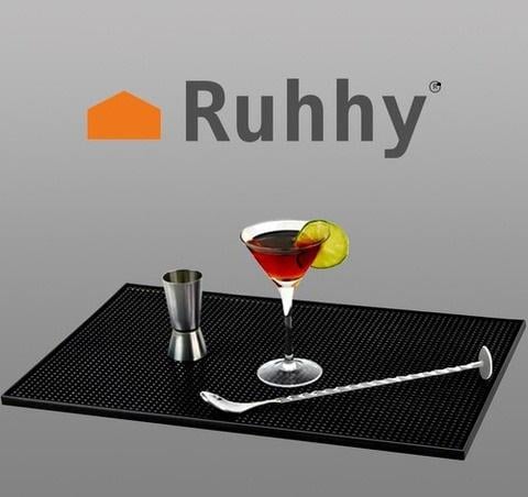 Коврик силиконовый для сушки посуды с противоскользящей поверхностью Черный - фото 4