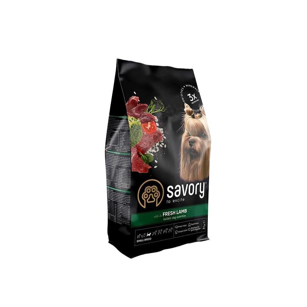 Корм сухий для собак Savory Small Сейвори гурманів малих порід зі свіжим ягням 3 кг (арт.30327)