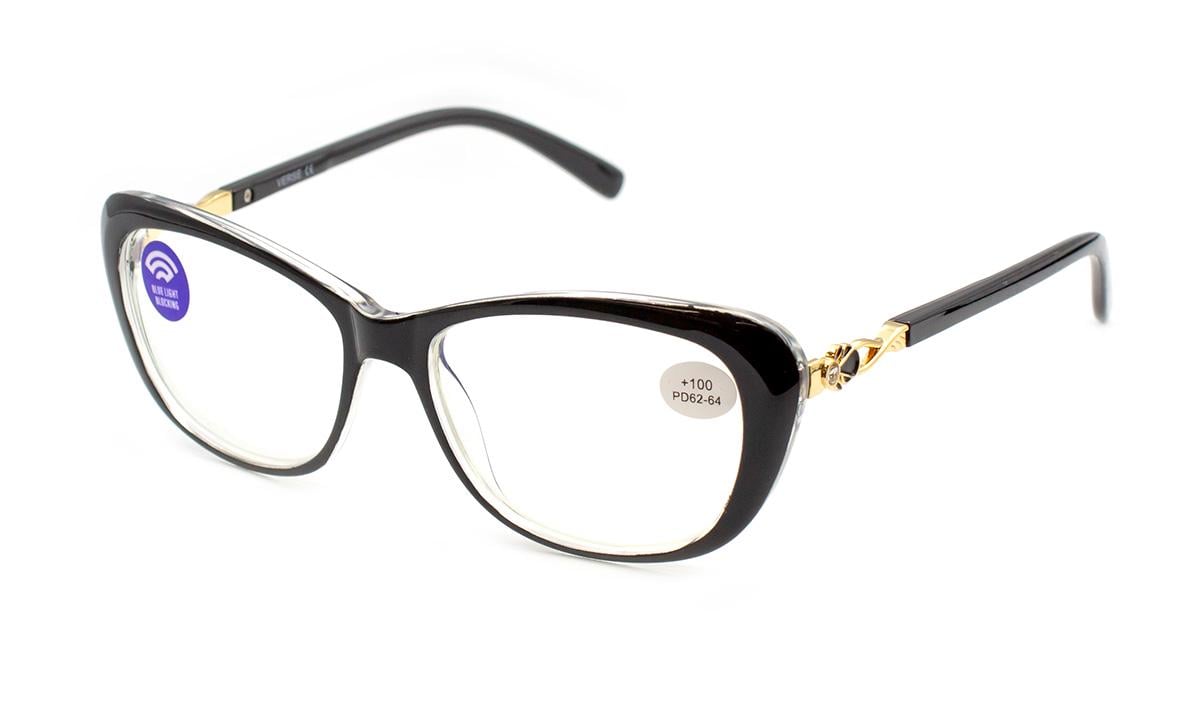 Окуляри для зору в пластиковій оправі Verse 24005-C1 Blue Blocker +2,50 (283301323)