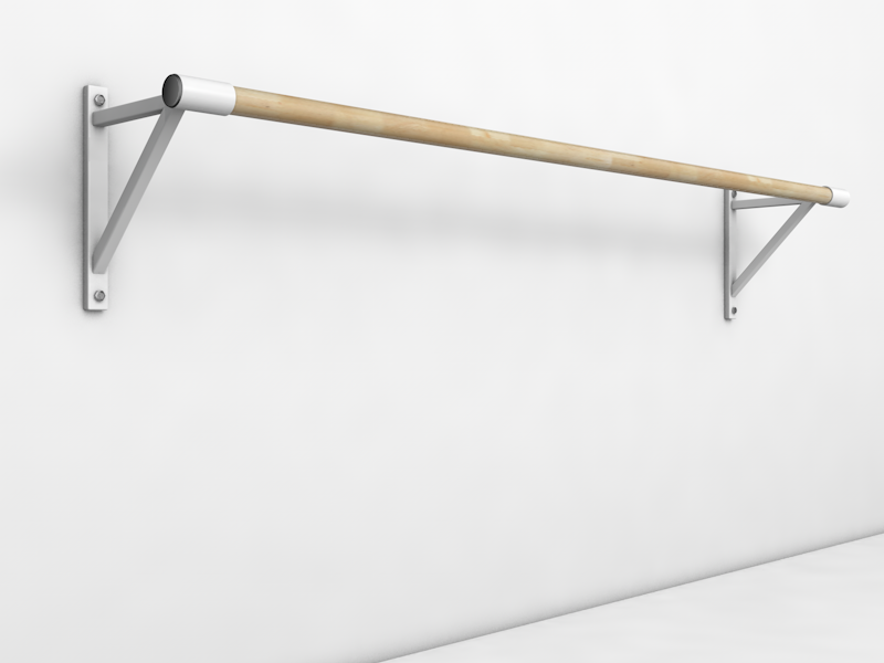 Однорядний настінний балетний хореографічний верстат 2000 мм Однорядний настінний балетний хореографічний верстат 2000 мм