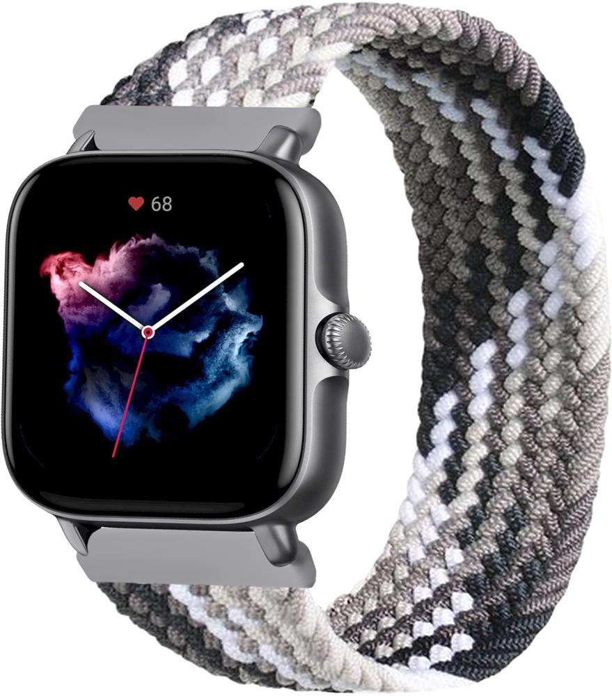 Ремешок Solo Loop Multi для Amazfit GTS 3 (145 мм) Black Silver (25331-03)