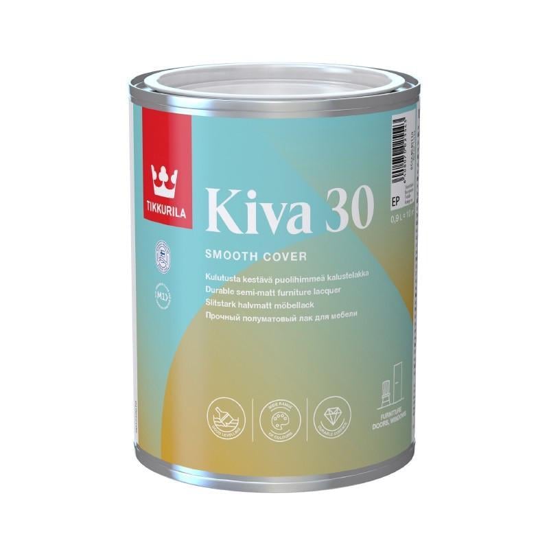 Лак напівматовий TIKKURILA Kiva 30 База ЕР 0,9 л (2145389152)