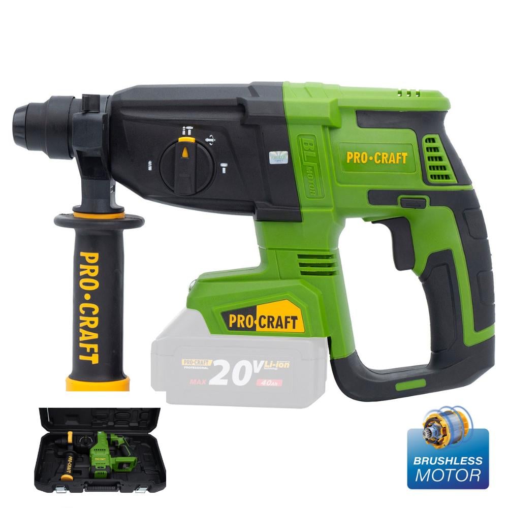 Перфоратор акумуляторний Procraft PHA40 (27445339) - фото 8 Перфоратор акумуляторний Procraft PHA40 (27445339) - фото 8