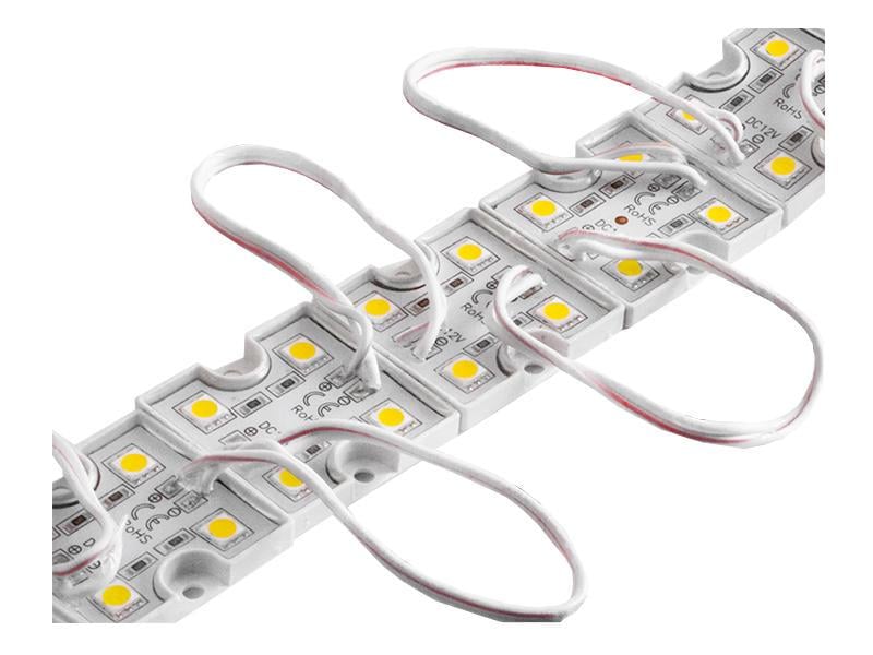 Модуль светодиодный LEDUA 5050-4smd 12V IP65 Белый (1555)