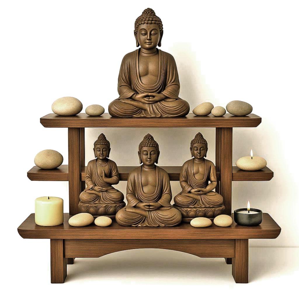 Алтарь для медитации из дерева Снатис Корица (ЛАТ-001833)