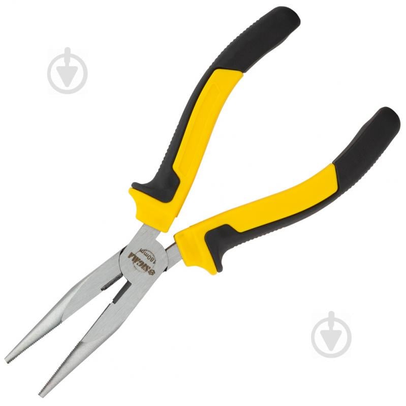 Длинногубцы прямые 180мм Standard SIGMA (4357531)