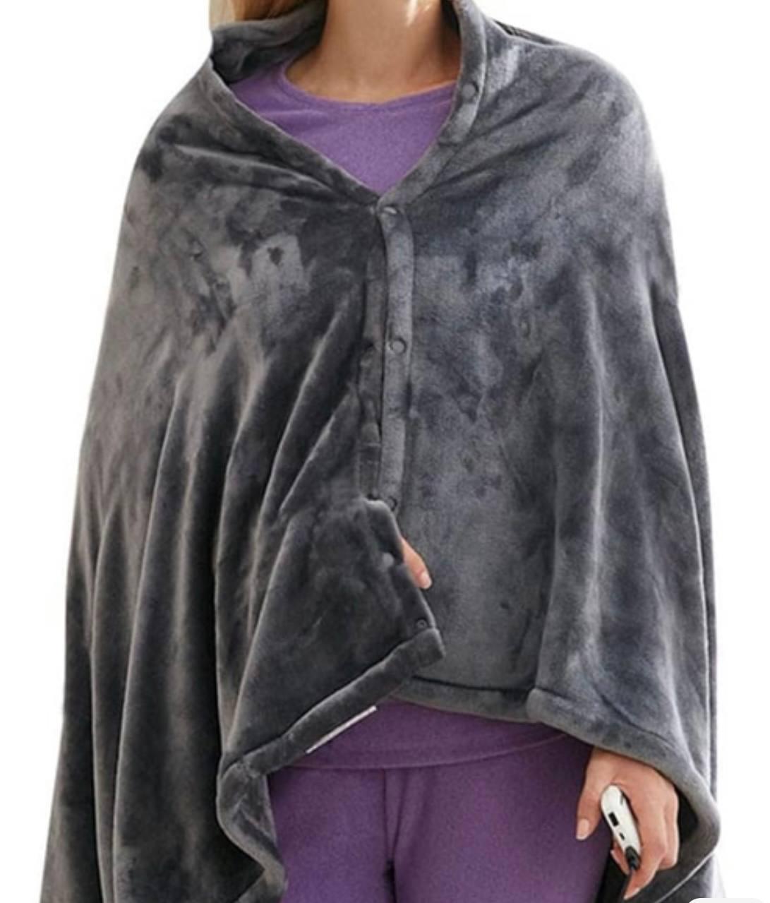 Плед с подогревом с USB Серый (aba57510)