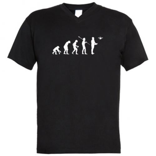 Футболка мужская с V-образным вырезом Drone Pilot evolution S Черный (16604083-2-198192-S) Футболка мужская с V-образным вырезом Drone Pilot evolution S Черный (16604083-2-198192-S)