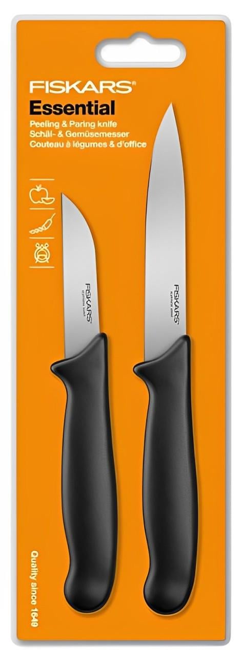 Ножі для чищення Fiskars Essential Small 2 шт. (ERC-1051834) - фото 1