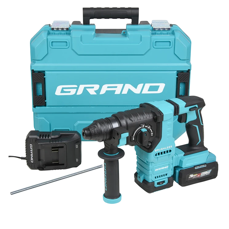 Перфоратор аккумуляторный Grand ПА-20/26 BL/HS-1 (3973) Перфоратор аккумуляторный Grand ПА-20/26 BL/HS-1 (3973)