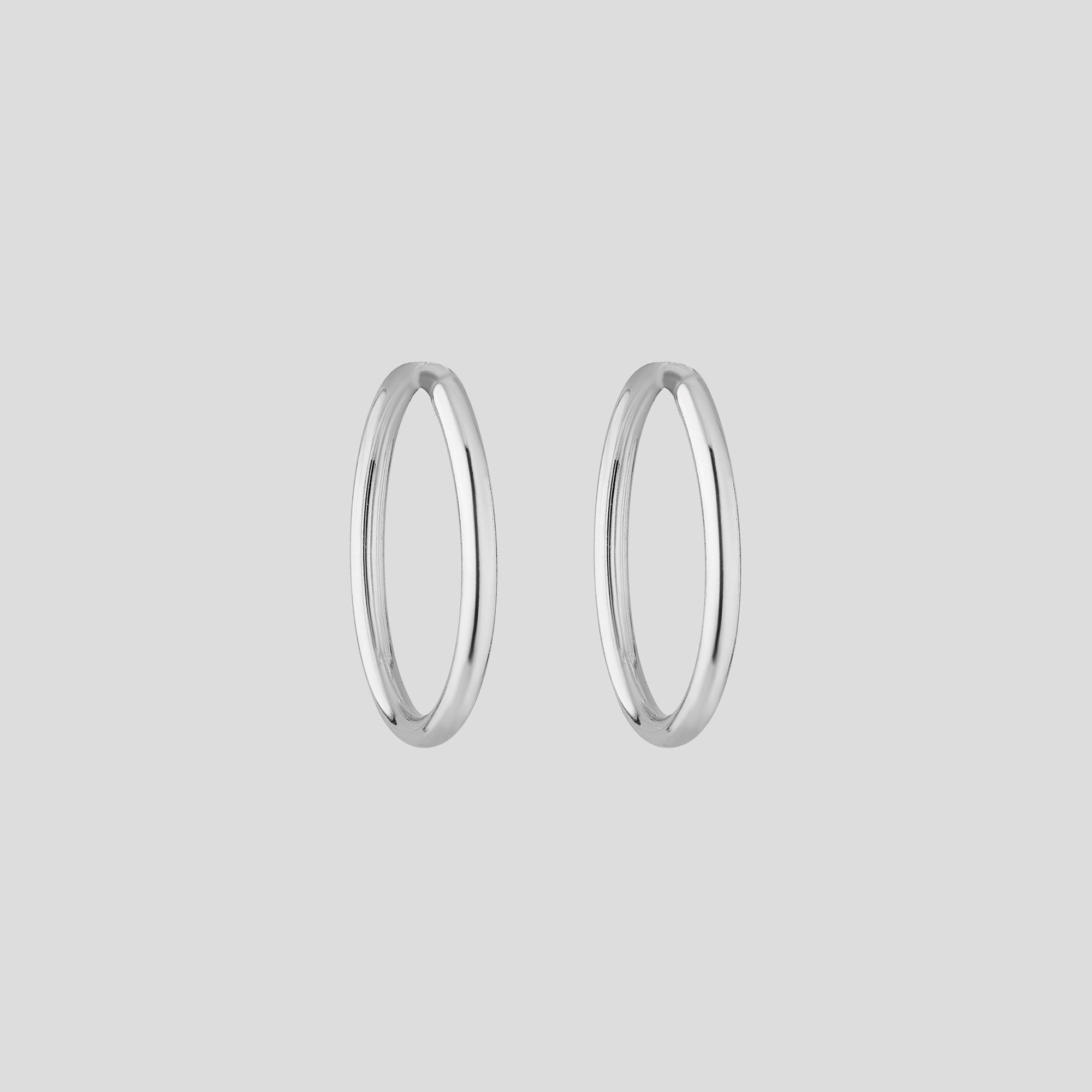 Серебряные серьги Minimal Неизмеримость (17892)