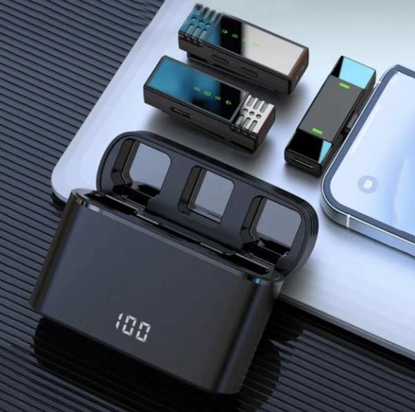 Мікрофон петличний 2в1 з зарядним чохлом і широкою сумісністю (VP-707) - фото 2