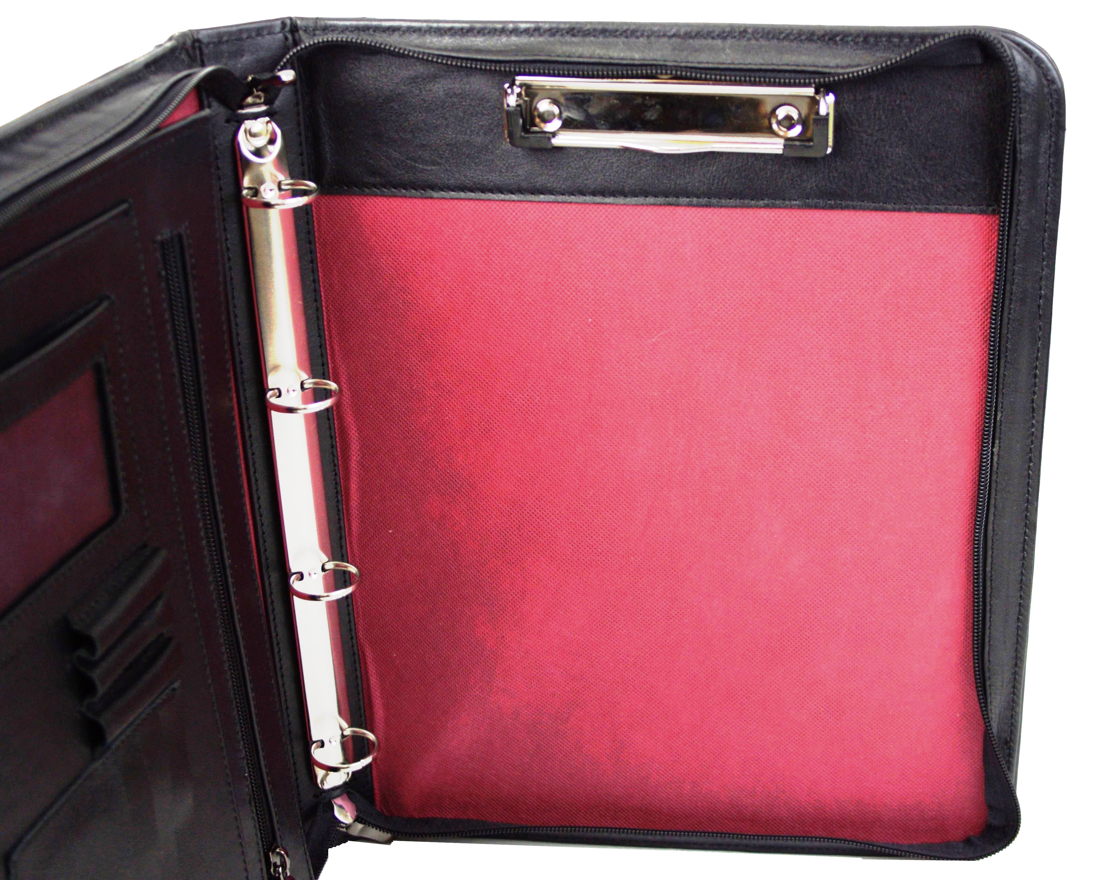 Папка деловая Portfolio для документов из кожи Черный (Port1003 black) - фото 7 Папка деловая Portfolio для документов из кожи Черный (Port1003 black) - фото 7