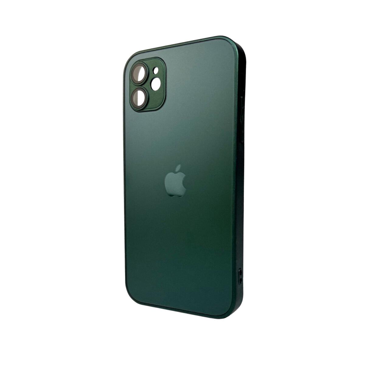 Противоударный чехол для Apple iPhone 11 AG Glass Matt Frame Color / Cangling Green