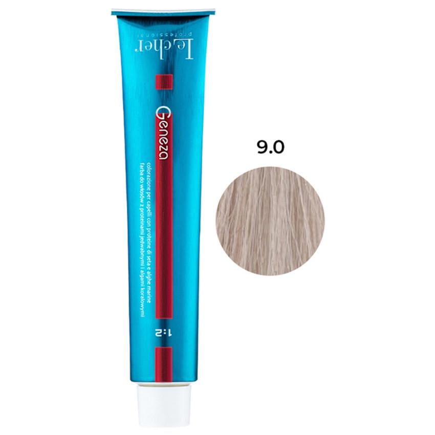 Крем-фарба для волосся професійна стійка Le Cher Geneza 100 мл 9.0 інтенсивний дуже світлий блонд (2505239942)