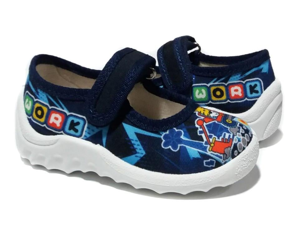 Тапочки для хлопчиків Waldi 360-163/22 на липучках р. 22 Темно-синій