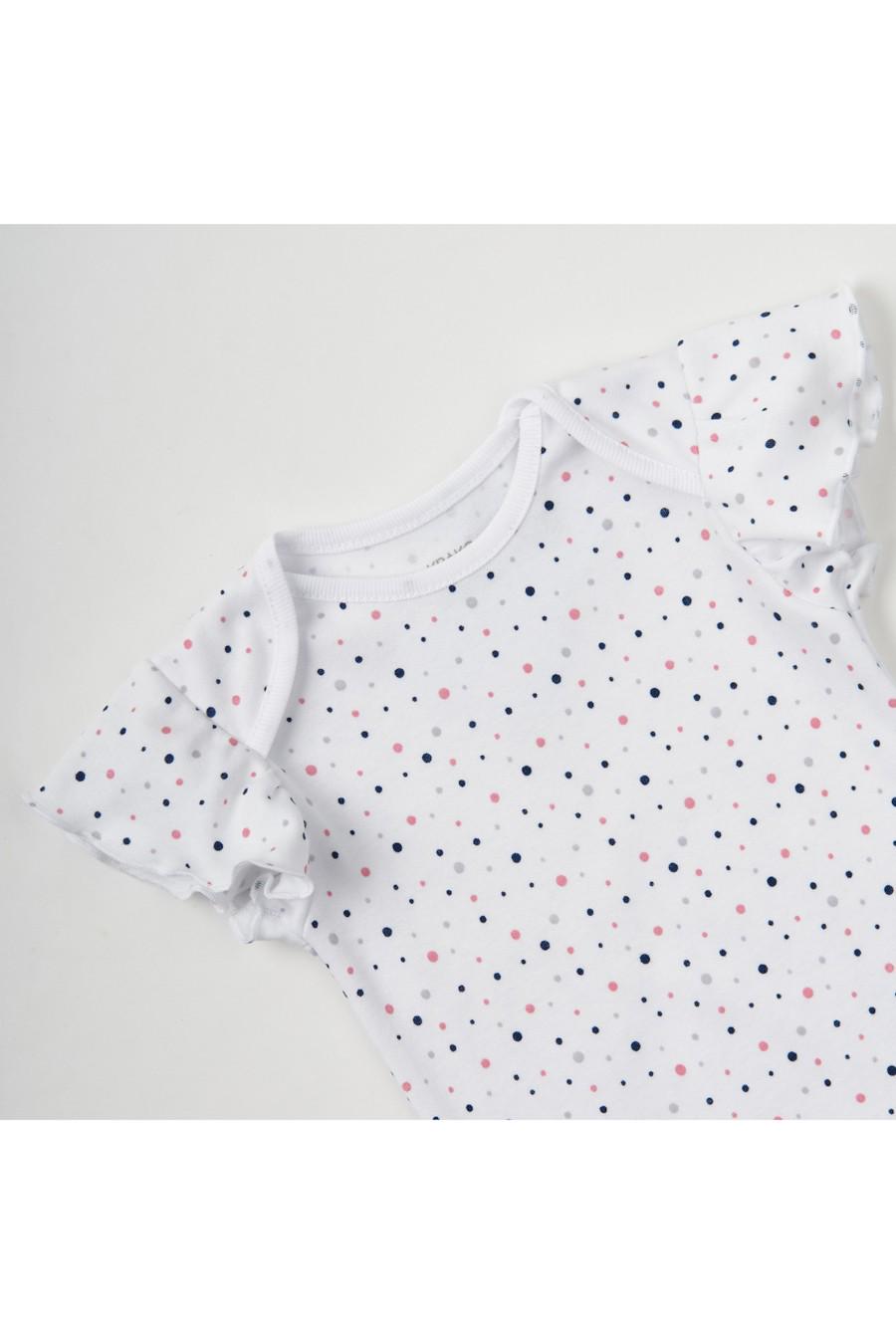 Боди KRAKO 50-56 см в горошек Белый (77388) - фото 2 Боди KRAKO 50-56 см в горошек Белый (77388) - фото 2