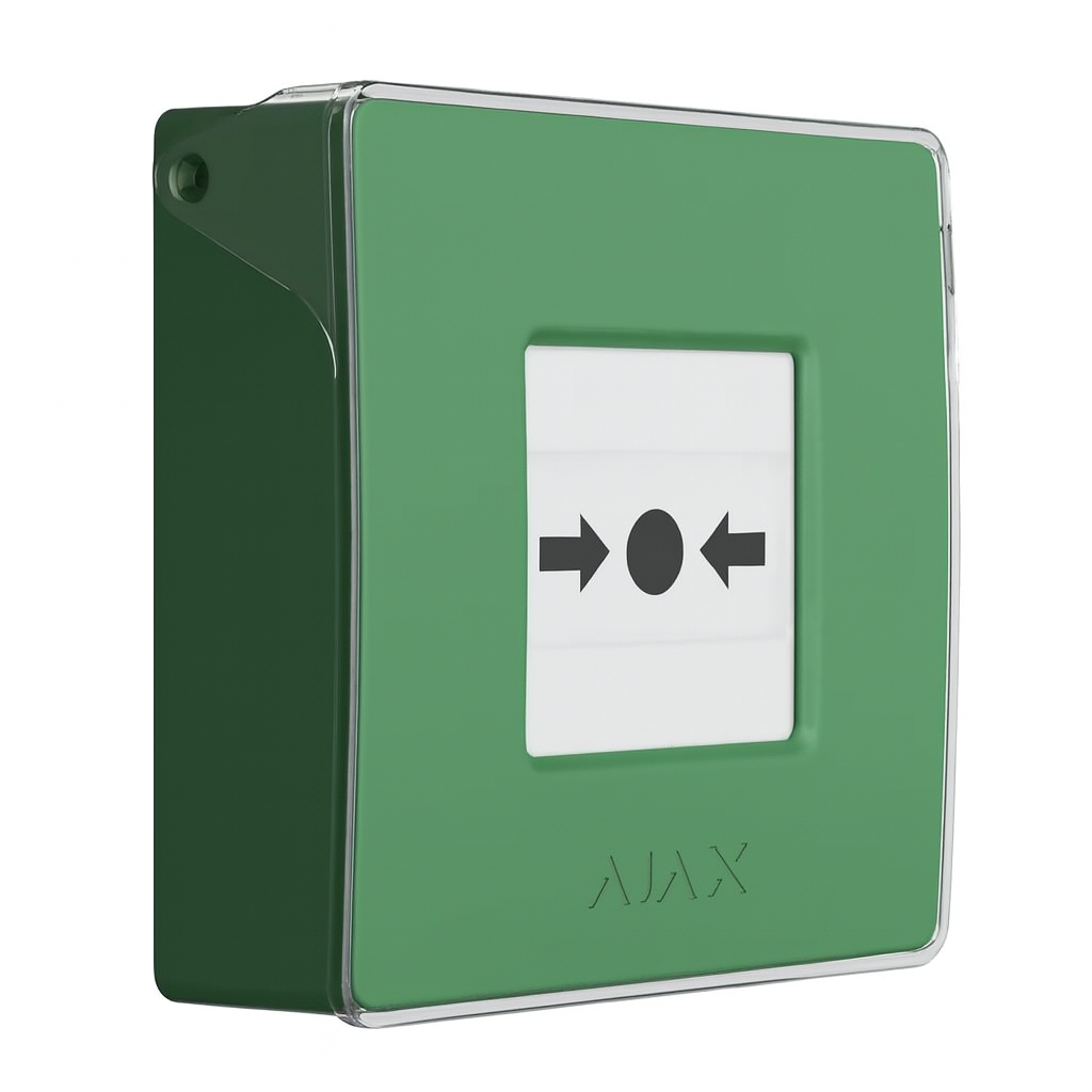 Извещатель для тревожной сигнализации Ajax Manual Call Point 8EU ASP Green (28154967)