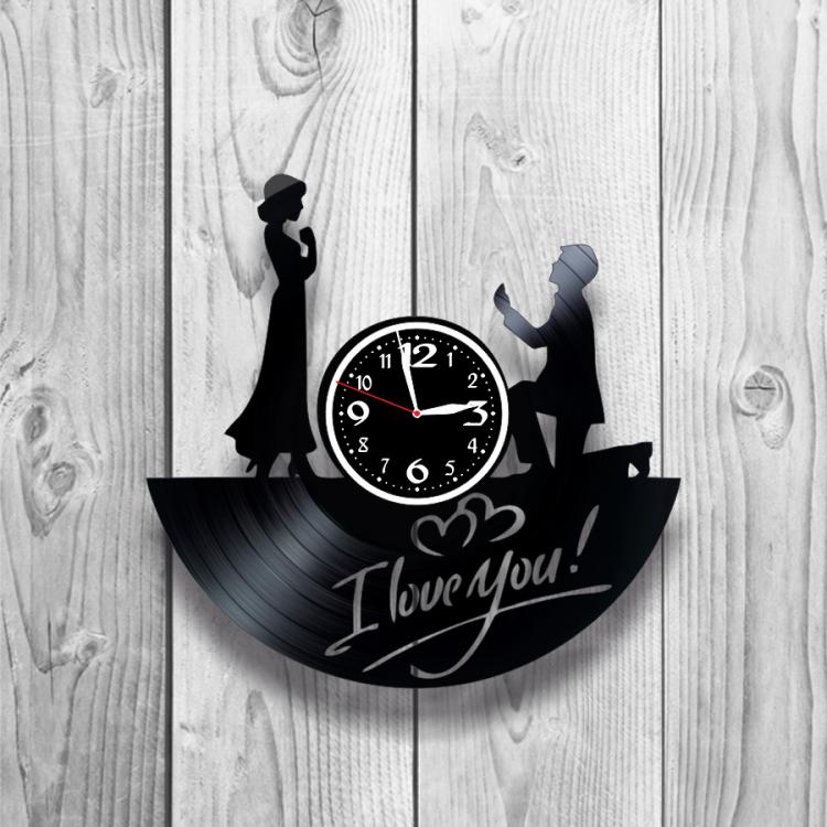Часы настенные Свадьба 0234 из виниловой пластинки