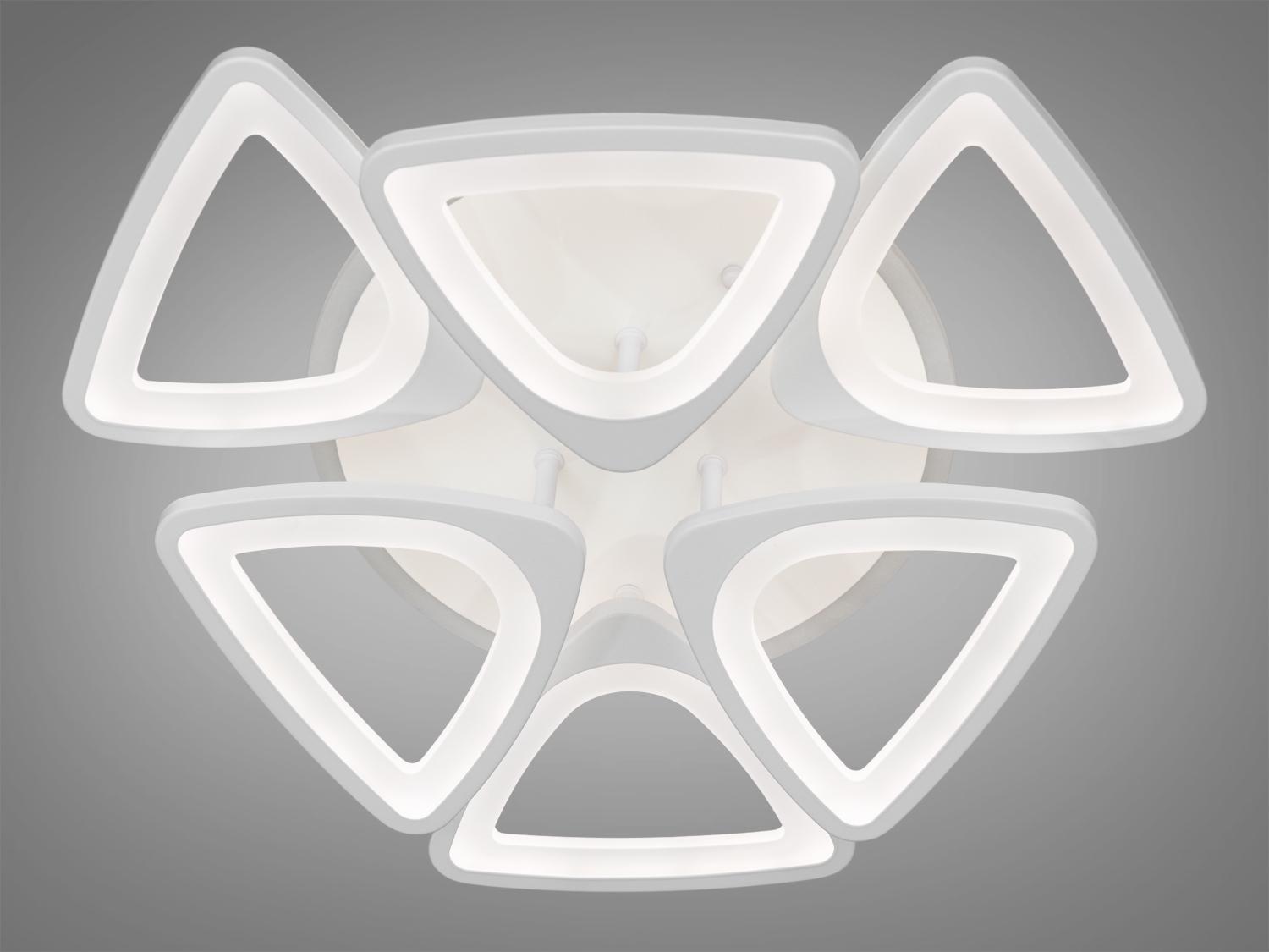 Люстра LED 115 W акриловая с пультом Белый (S8118/3+3WH LED 3colo) - фото 3 Люстра LED 115 W акриловая с пультом Белый (S8118/3+3WH LED 3colo) - фото 3