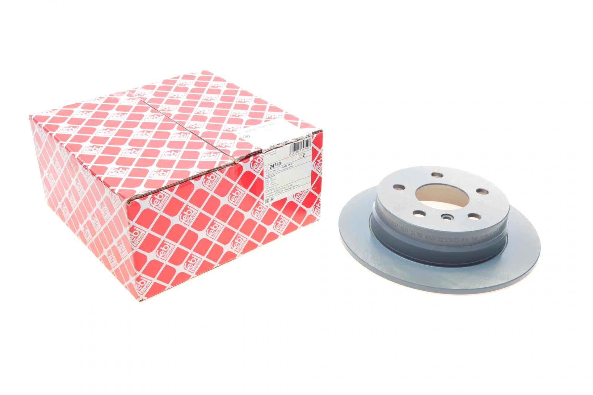 Диск гальмівний задній FEBI BILSTEIN для Mercedes A-class W169/B W245 04-12 258х8 мм (24750)