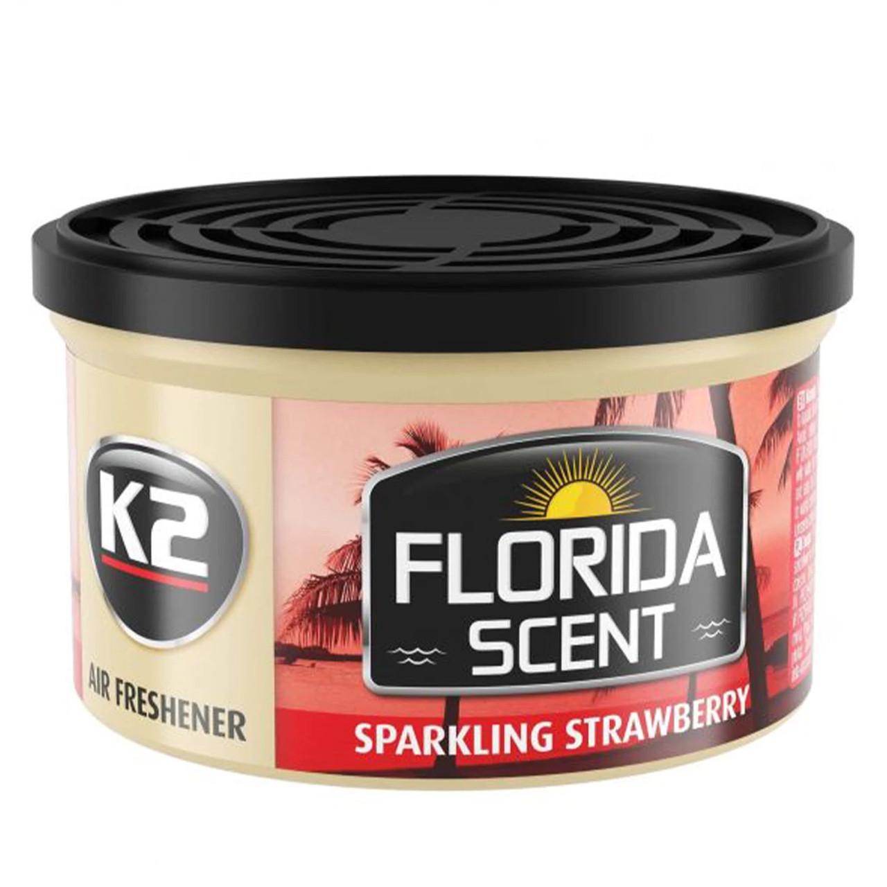 Ароматизатор для салону авто K2 Florida Scent Ігриста полуниця 42 г (V87TRU)