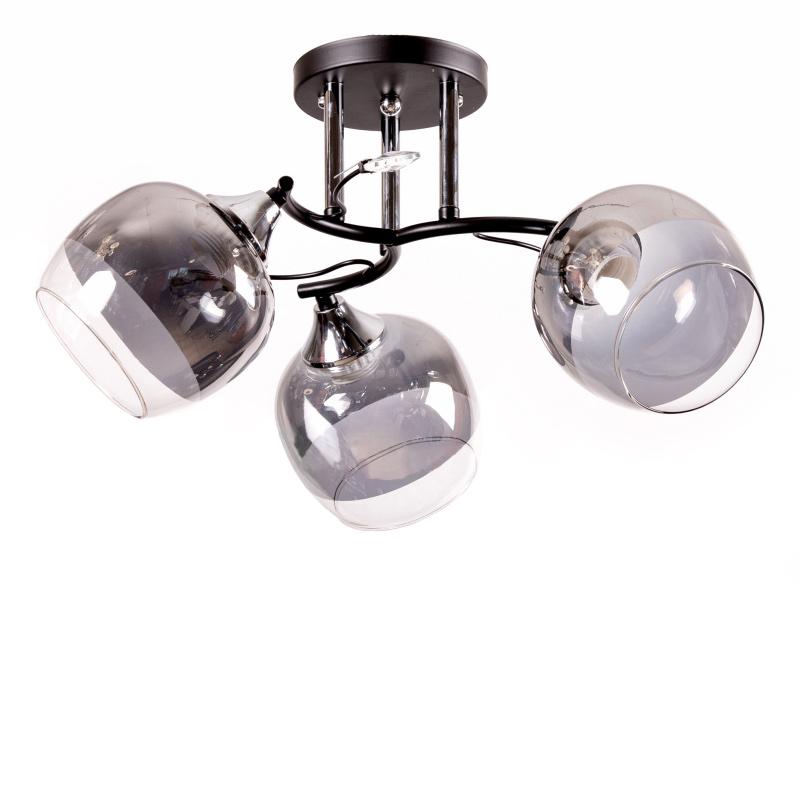 Люстра потолочная Light House SR-17011/3 CH 515х240 мм Черный/Хром (16068)